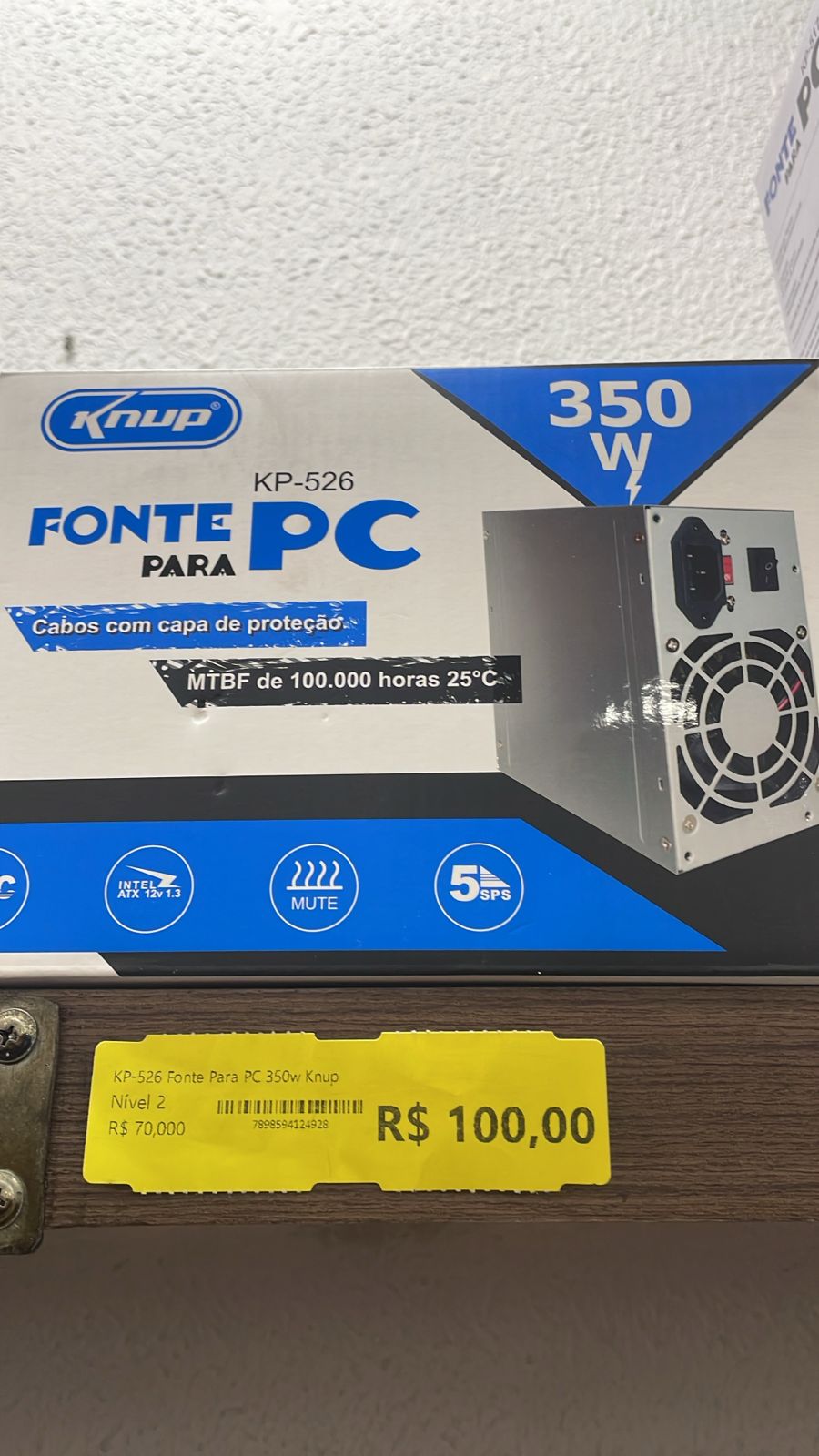 Fonte para PC 350W Knup KP-526